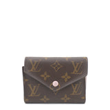 Louis Vuitton Victorine Wallet Monogram Canvas Rose Ballerine GHW