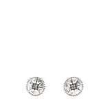 Rose Des Vents White Gold Stud Earrings