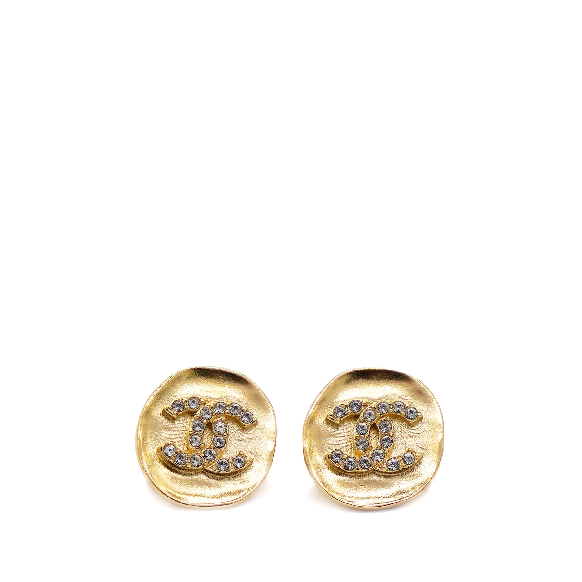 Authentic Second Hand Chanel CC Twisted Earrings PSSA3400007  THE  FIFTH COLLECTION