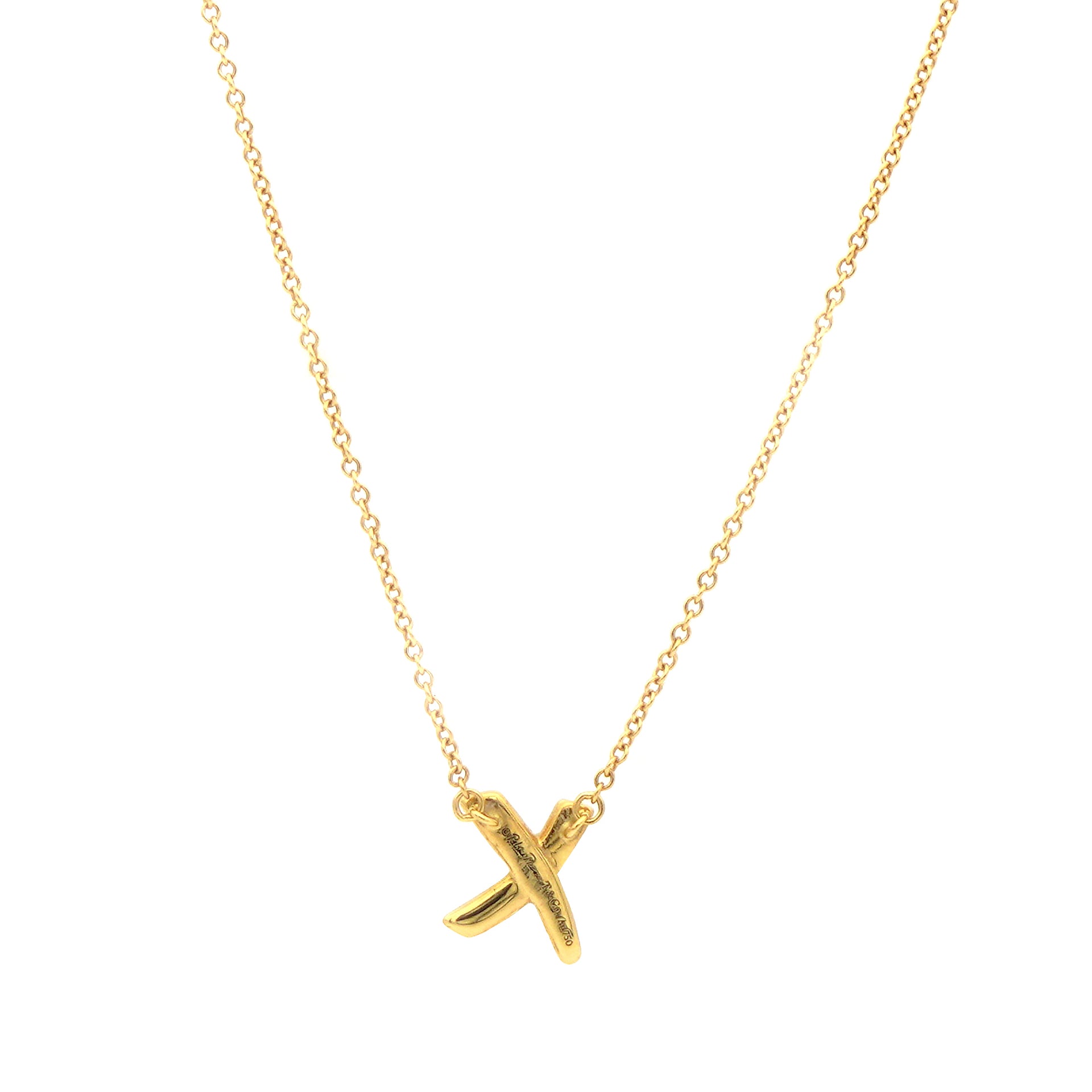 Paloma’s Graffiti X Pendant 18K Yellow Gold