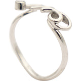 Oui Ring 18K White Gold and Diamond 50