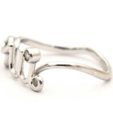 Oui Ring 18K White Gold and Diamond 50