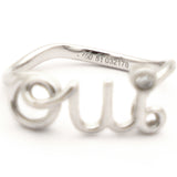 Oui Ring 18K White Gold and Diamond 50