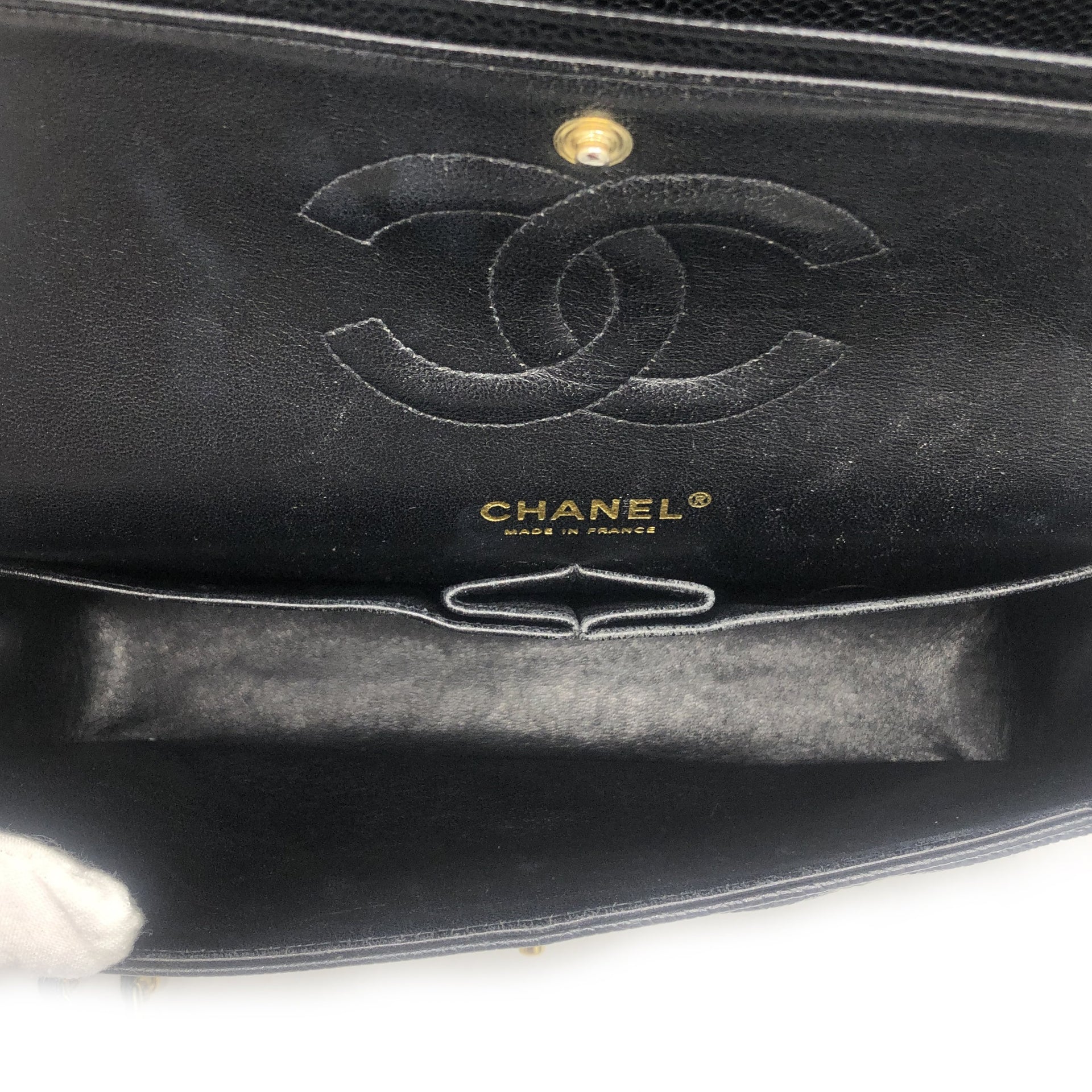 Inside a Medium Classic Chanel Double Flap Bag  Lollipuff