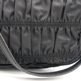 Tessuto Nylon Gaufre Shoulder Bag Noir