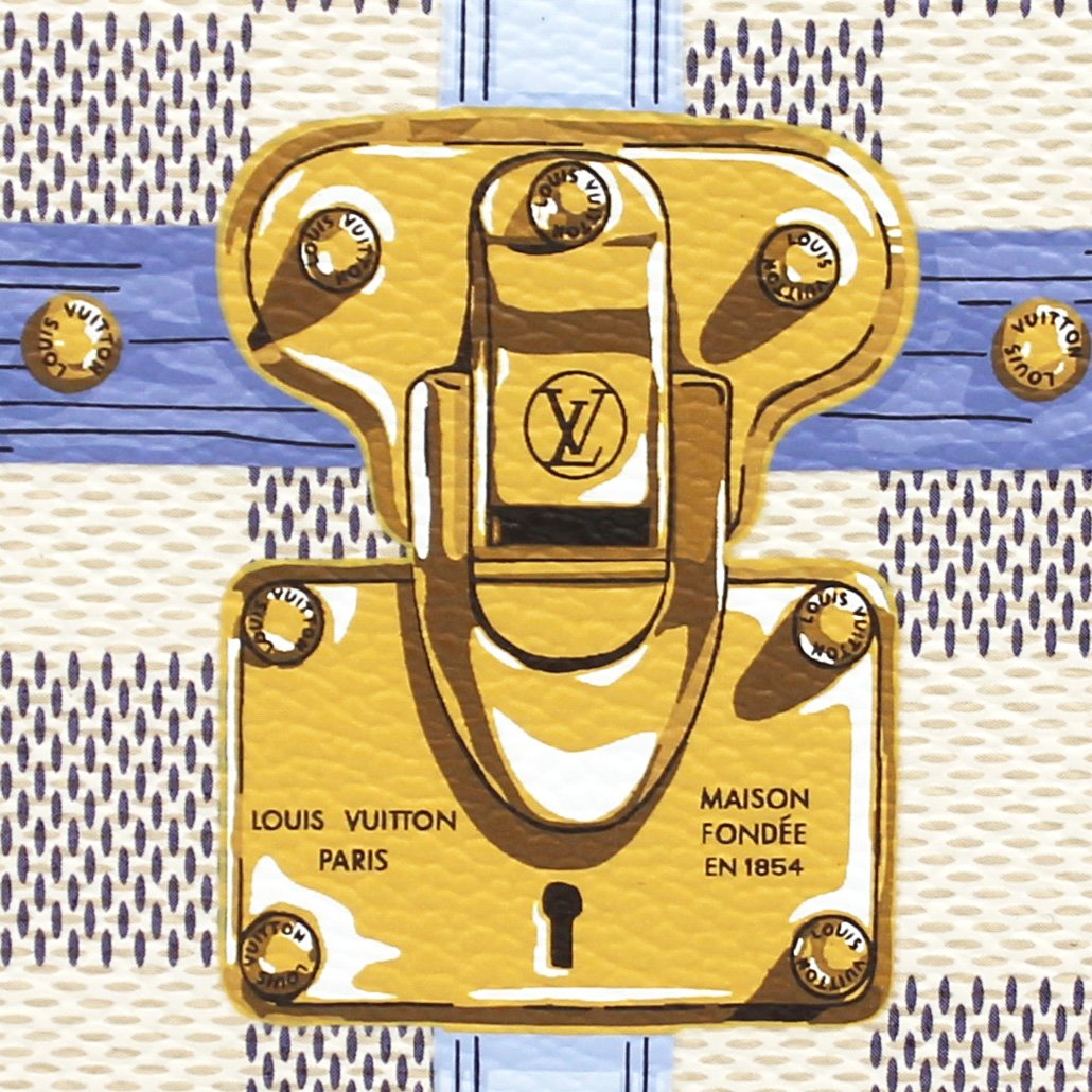 Louis Vuitton Damier Azur Summer Trunk Weekender Pochette