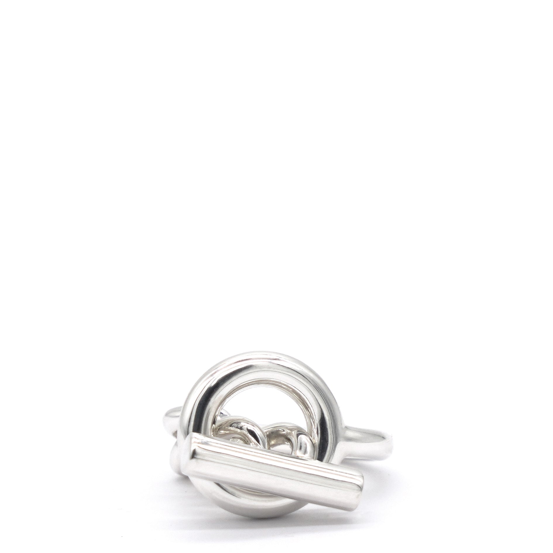 Hermes Croisette Ring Silver 53 STYLISHTOP