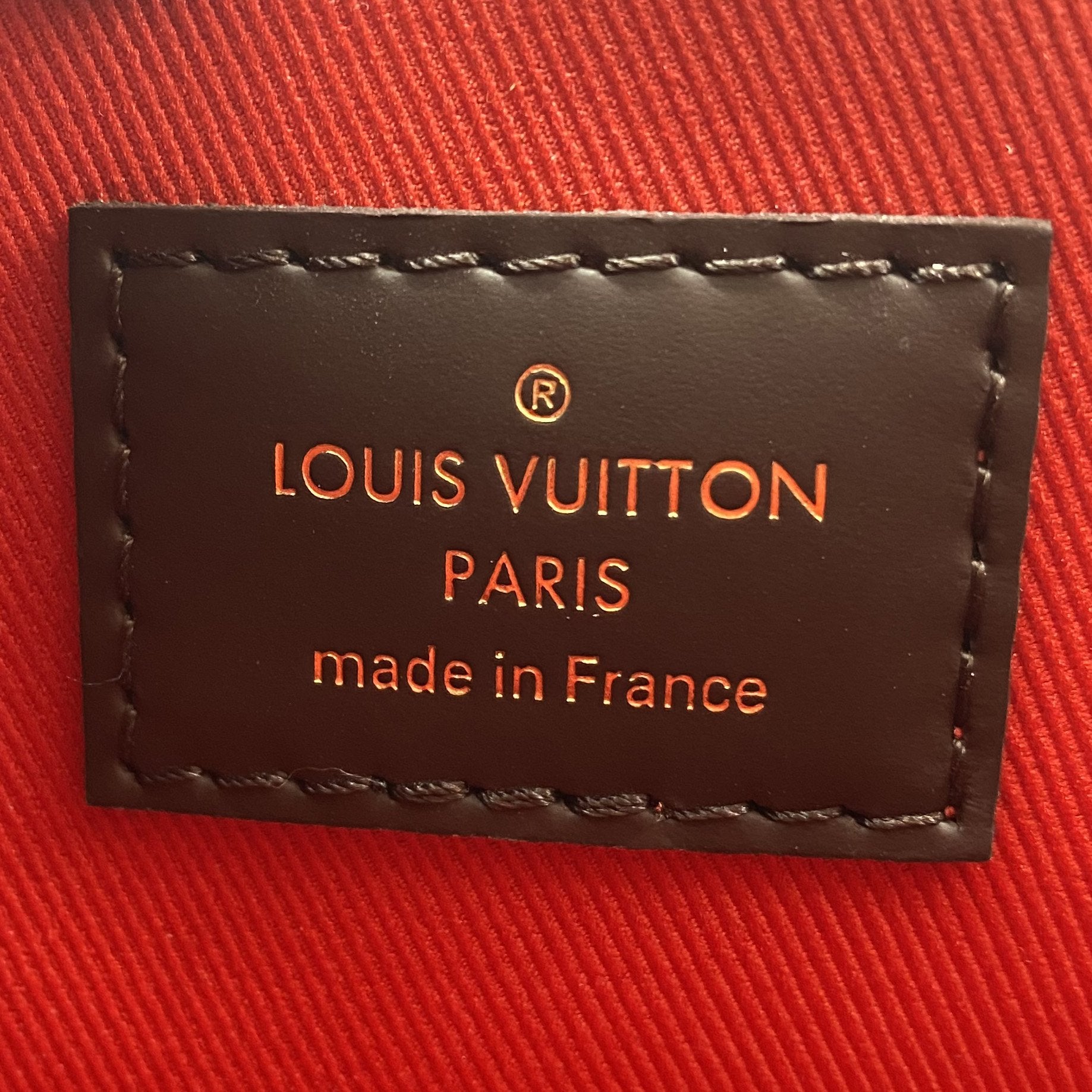 Louis Vuitton Croisette Brown Damier Ebene Canvas Top Handle Bag