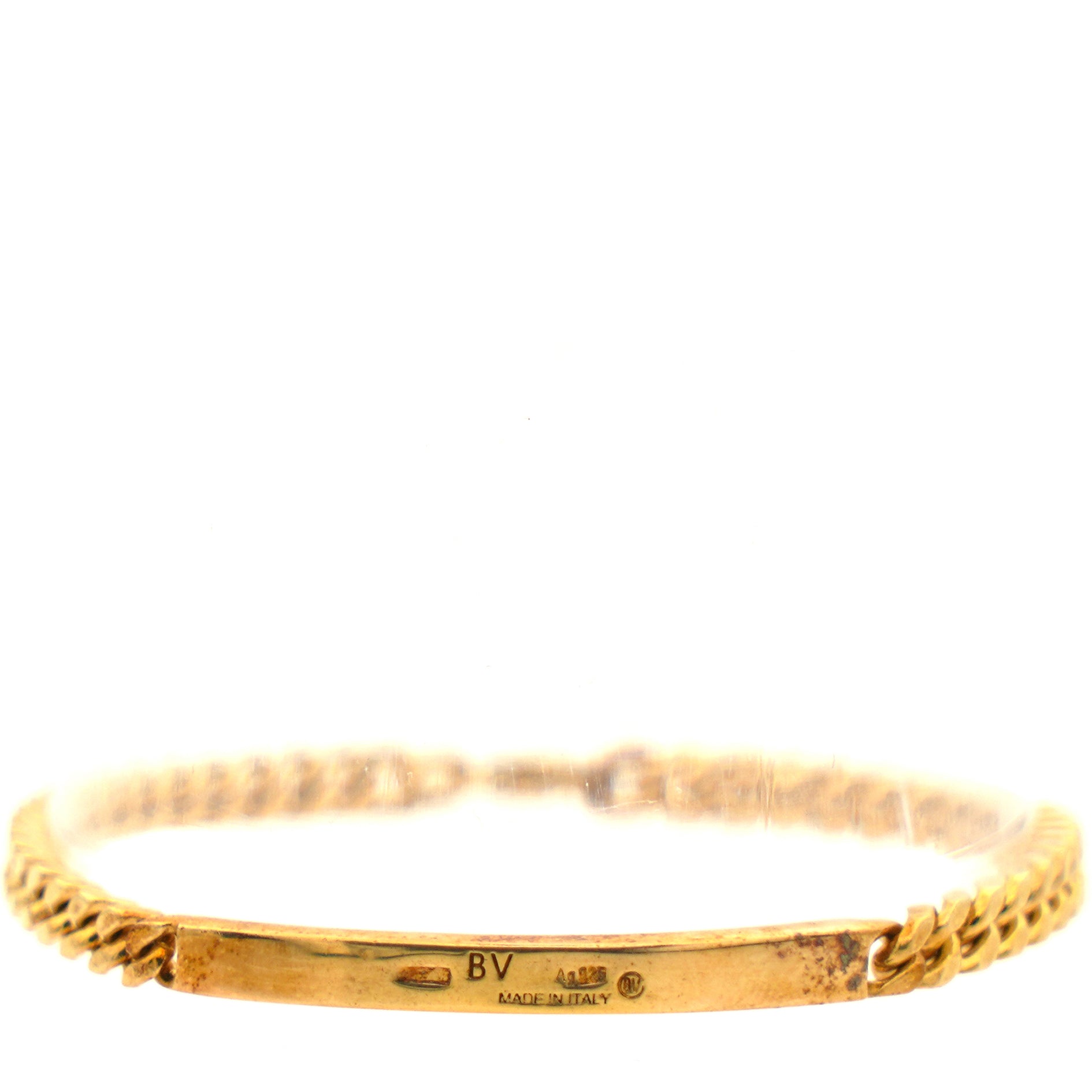 Bottega Veneta 18K gold-plated ID Chain Bracelet – STYLISHTOP