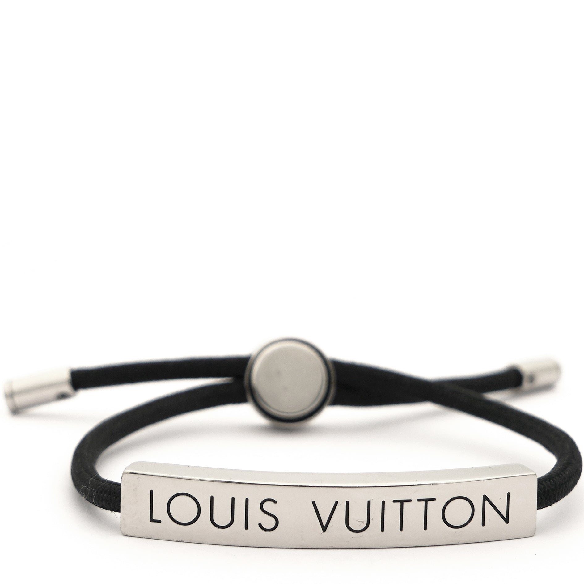 LOUIS VUITTON Monogram LV Circle Reversible Bracelet Black 706905