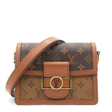 Louis Vuitton Mini Dauphine Monogram Reverse Brown in Canvas with