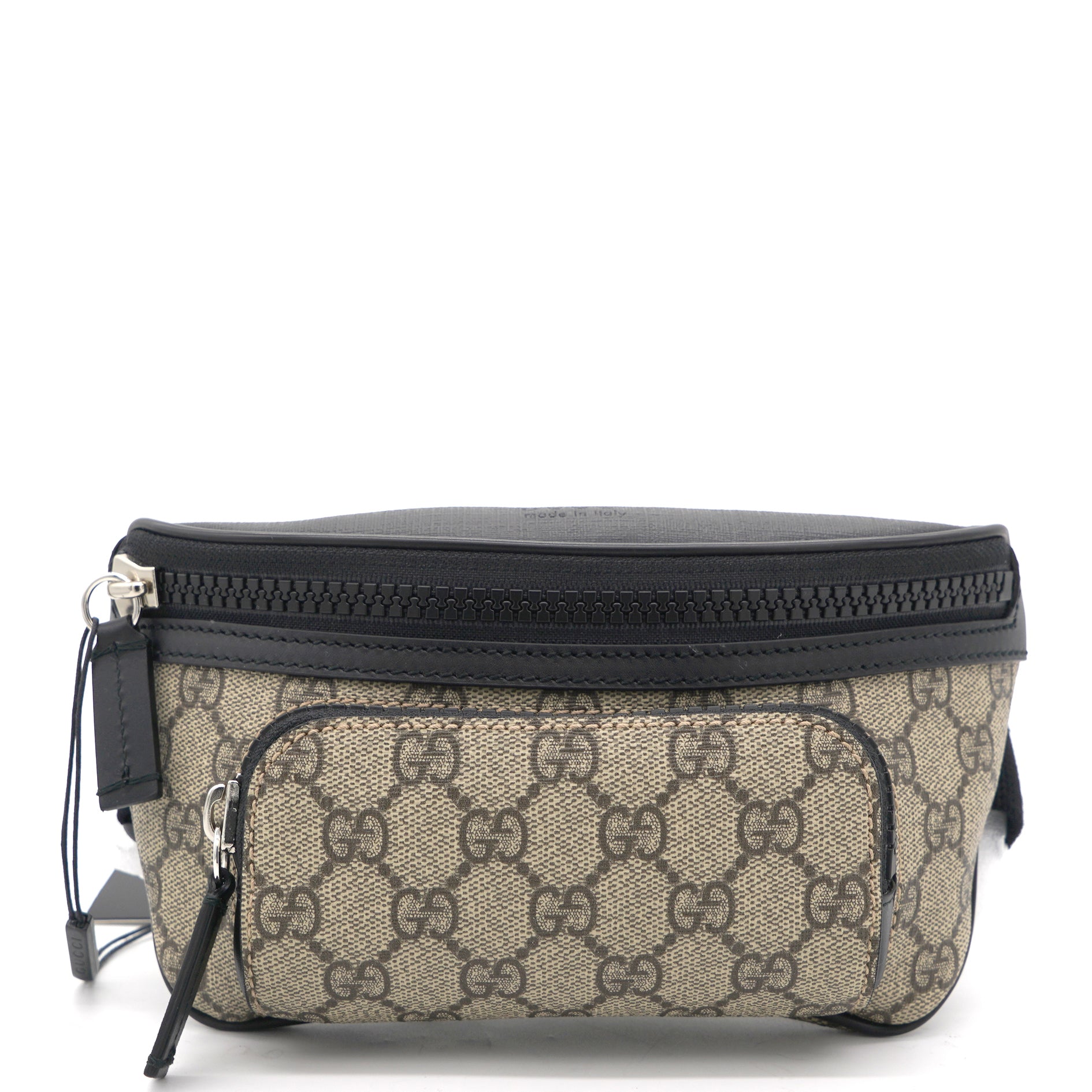 gucci waist bag gg supreme small beige black