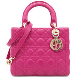 Lady Dior Pink Cannage Lambskin Medium