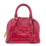 Red Monogram Vernis Alma BB Bag