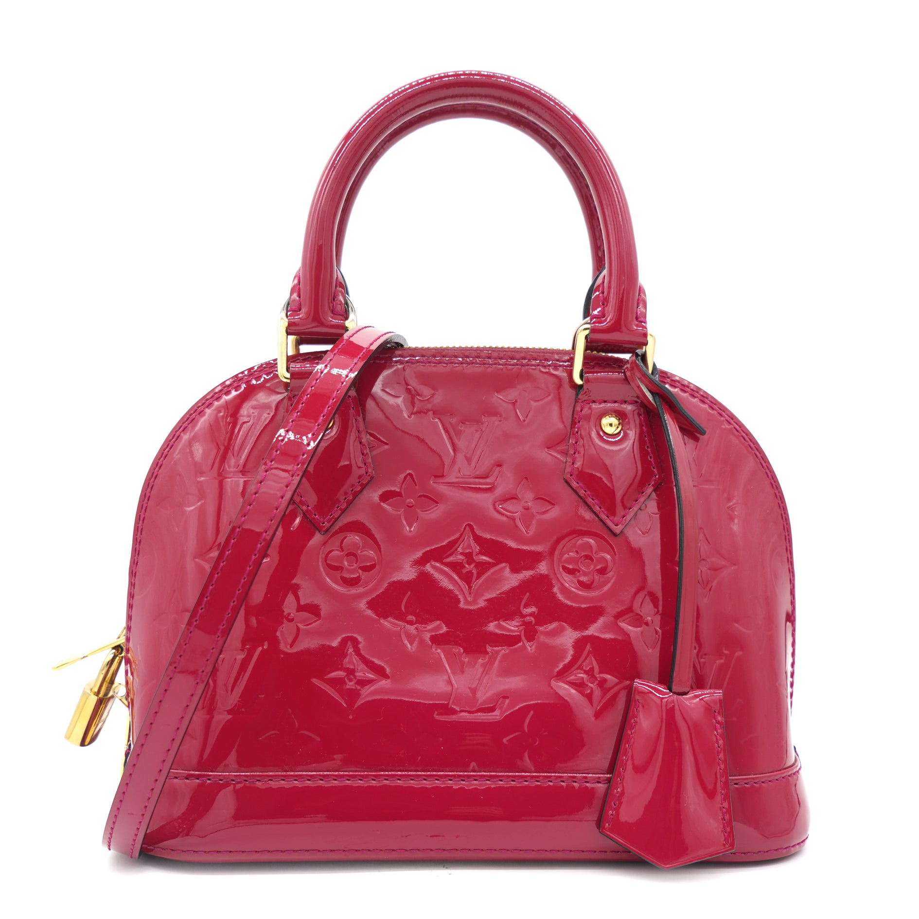 Louis Vuitton Coussin MM BlackRed in Patent Calfskin Leather with  Goldtone  US