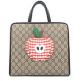 Children's tote bag with apple