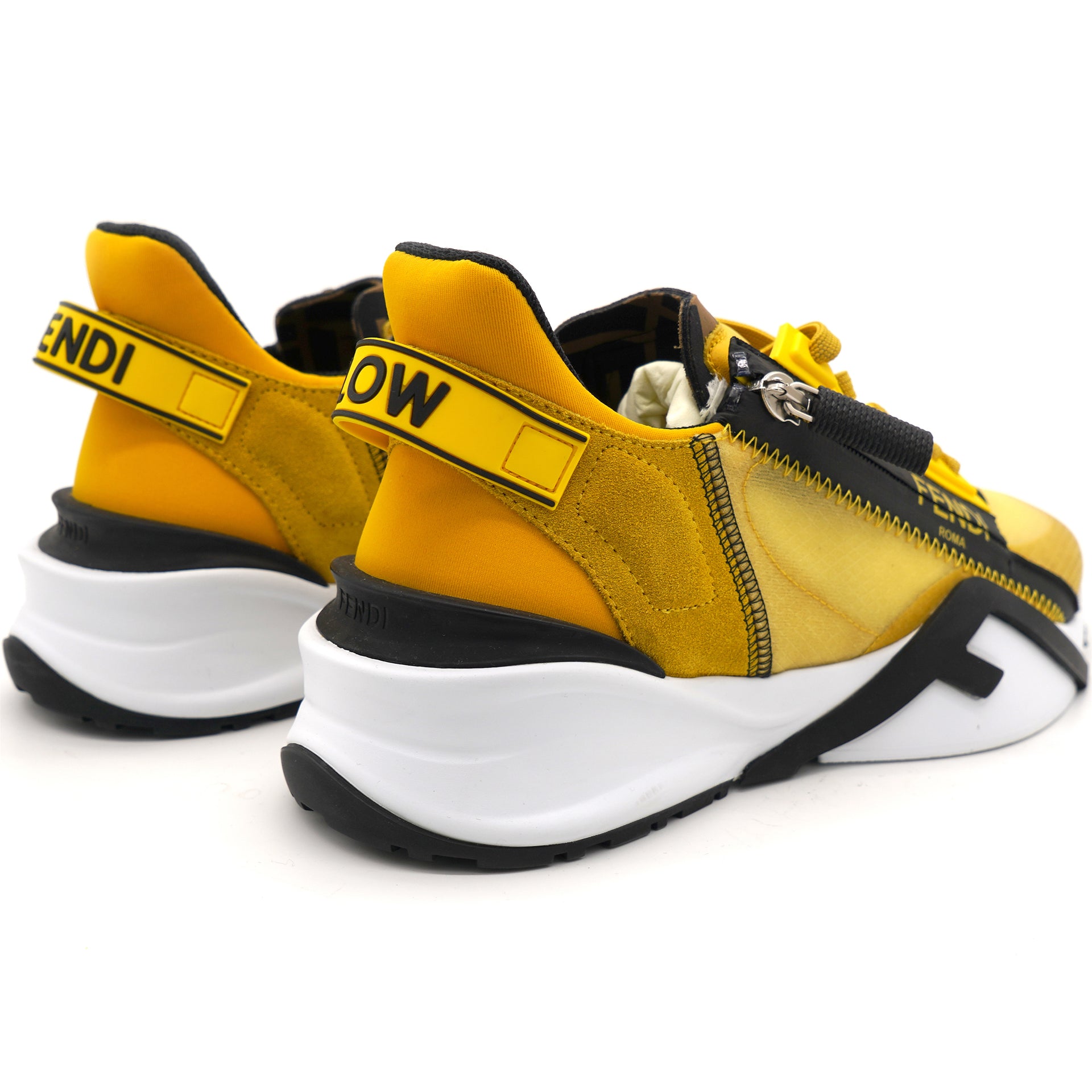 Fendi best sale yellow sneakers