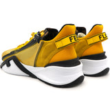 Zip “Flow” Yellow Mesh Suede Sneakers 37