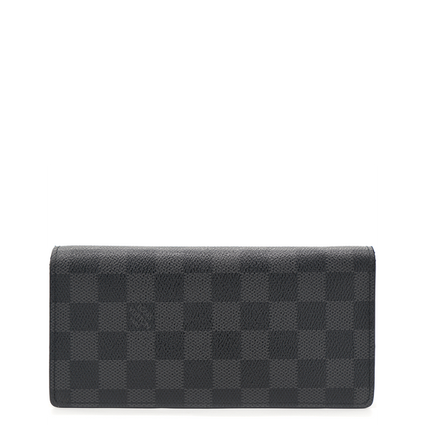 LV LV Unisex Brazza Wallet in Damier Graphite Canvas in 2023