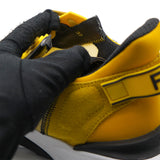 Zip “Flow” Yellow Mesh Suede Sneakers 37