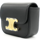 Mini Triomphe in Shiny Calfskin Black