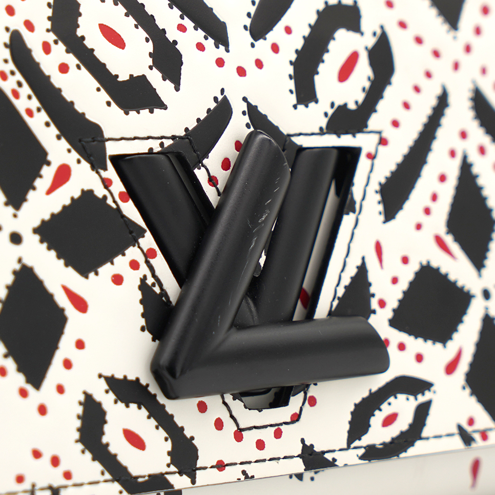 Louis Vuitton Graphic Print Leather Twist Wallet on Chain – STYLISHTOP