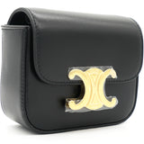 Mini Triomphe in Shiny Calfskin Black