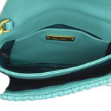Small Satelassé Leather Shoulder Bag