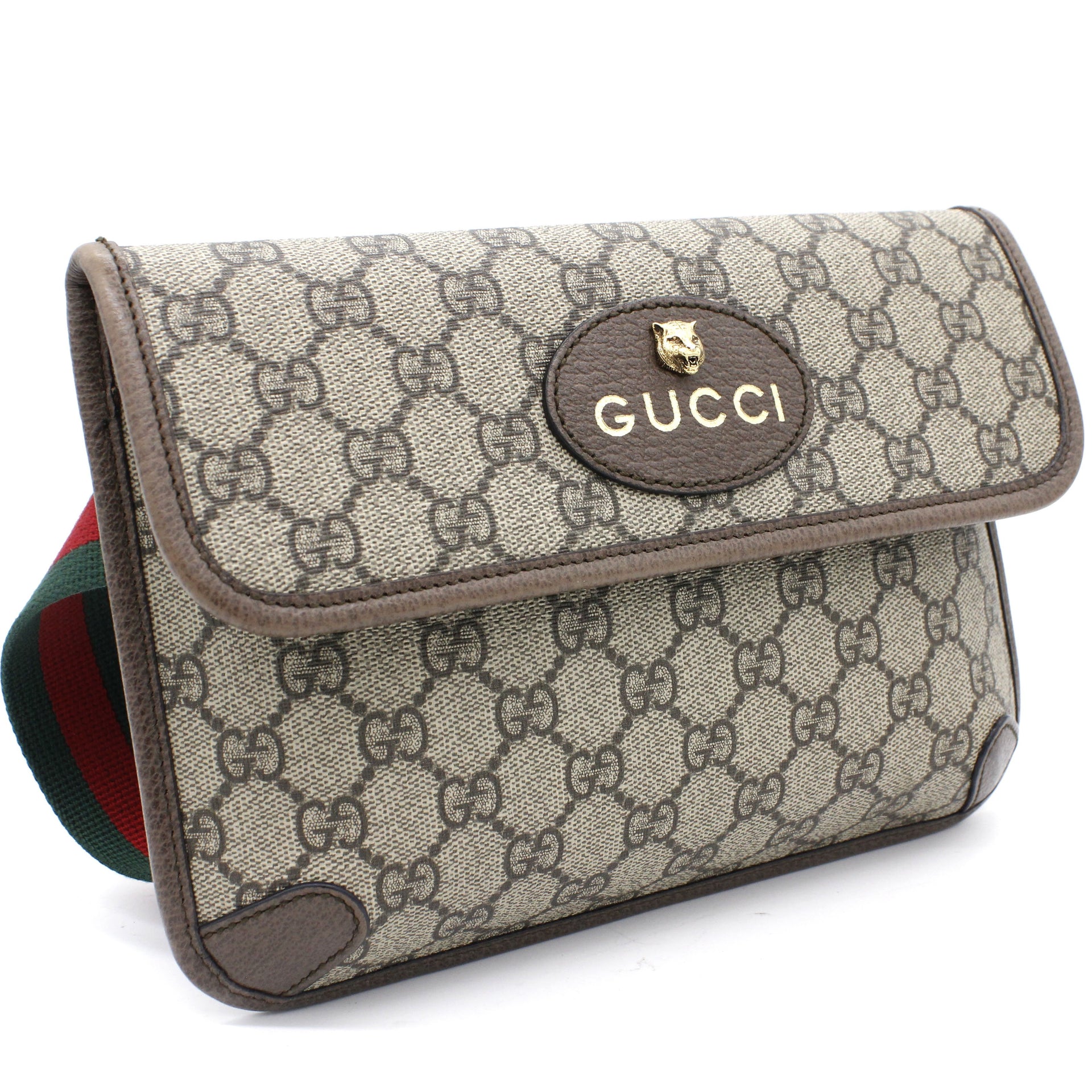 Gucci Neo Vintage GG Monogram Canvas Belt Bag Beige