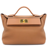 Togo and Swift Leather 24/24 35 Bag Gold 37