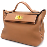 Togo and Swift Leather 24/24 35 Bag Gold 37