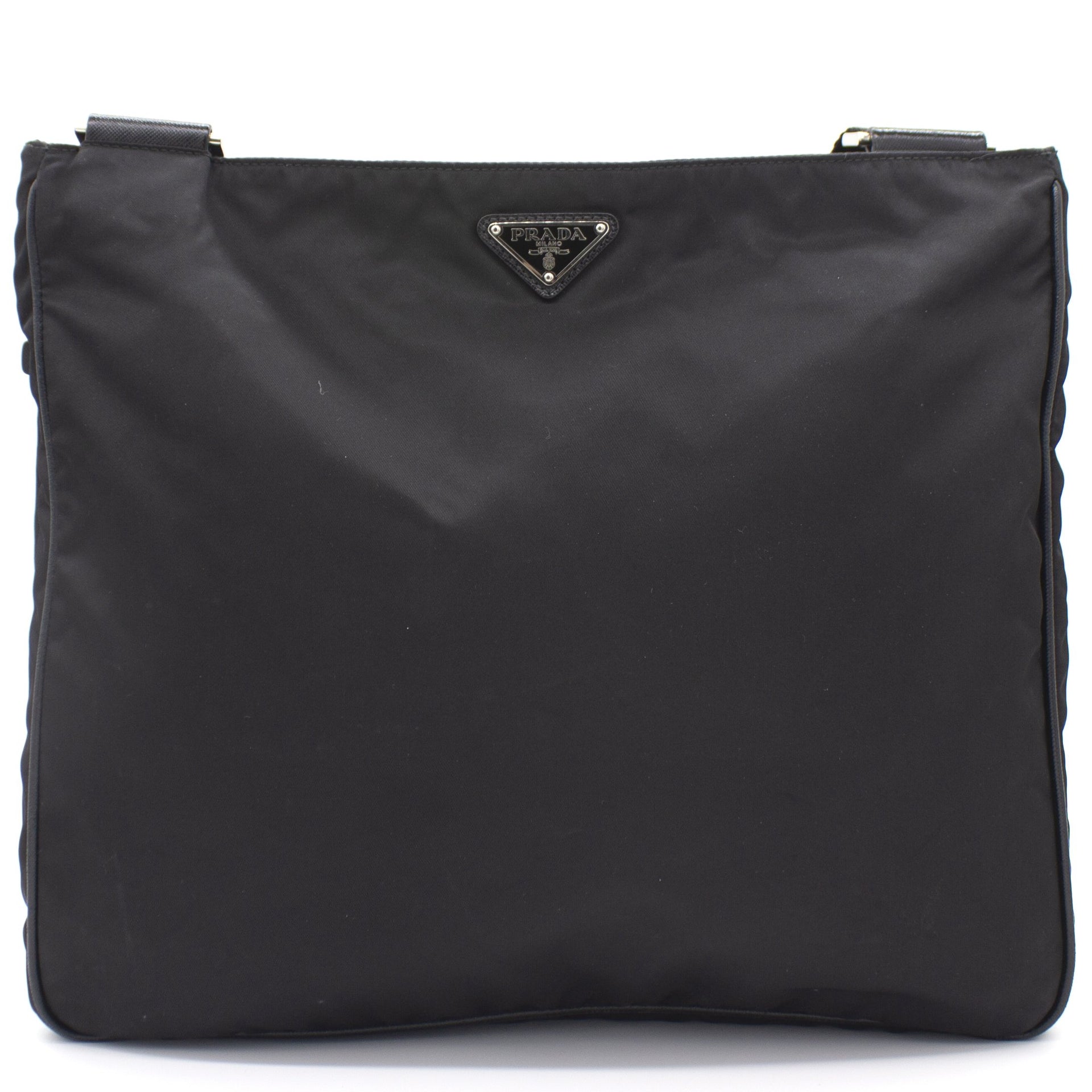 Prada - Men's Triangle Crossbody Bag Messenger - Black - Leather