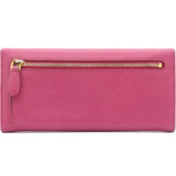 Saffiano Metal Oro Chain Wallet Fushia