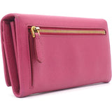 Saffiano Metal Oro Chain Wallet Fushia