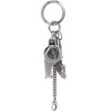 Whistle Keyring Gunmetal