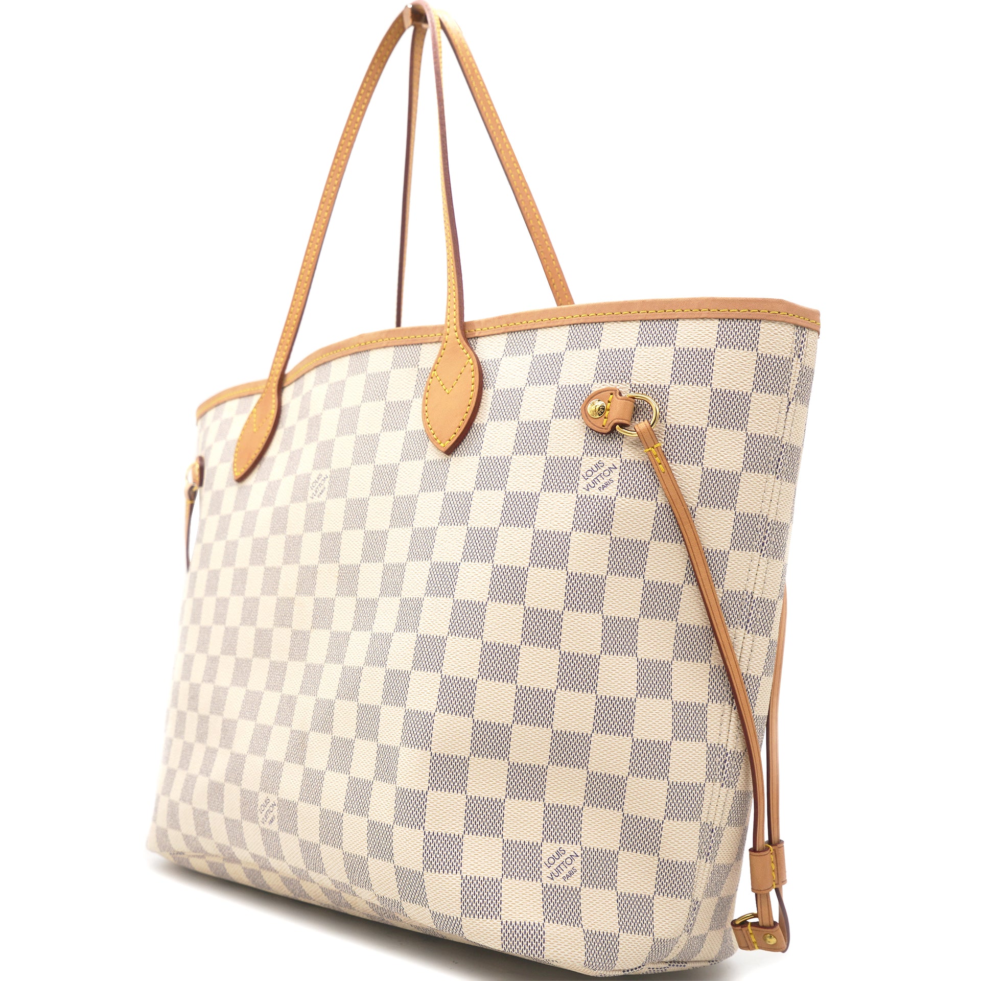 Damier Azur Canvas Neverfull MM Tote Authentic PreOwned  The Lady Bag