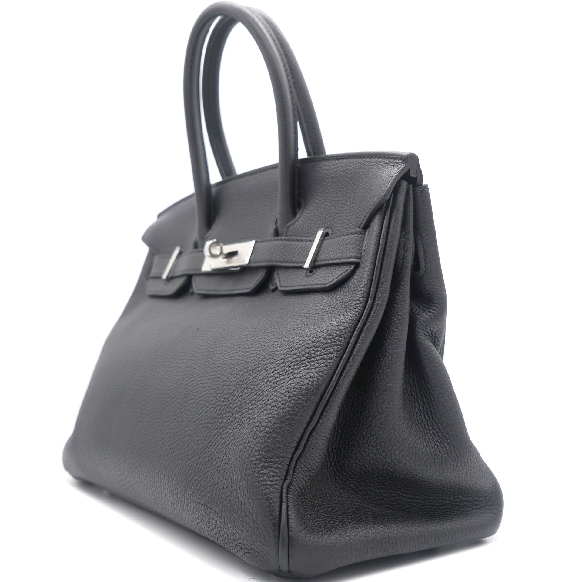 Hermes Birkin Bag 30 Togo Black - 30-BLACK-TOGO-STEEL