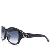 GG3178/K/S SGR JJ Black/Charcoal Square Sunglasses