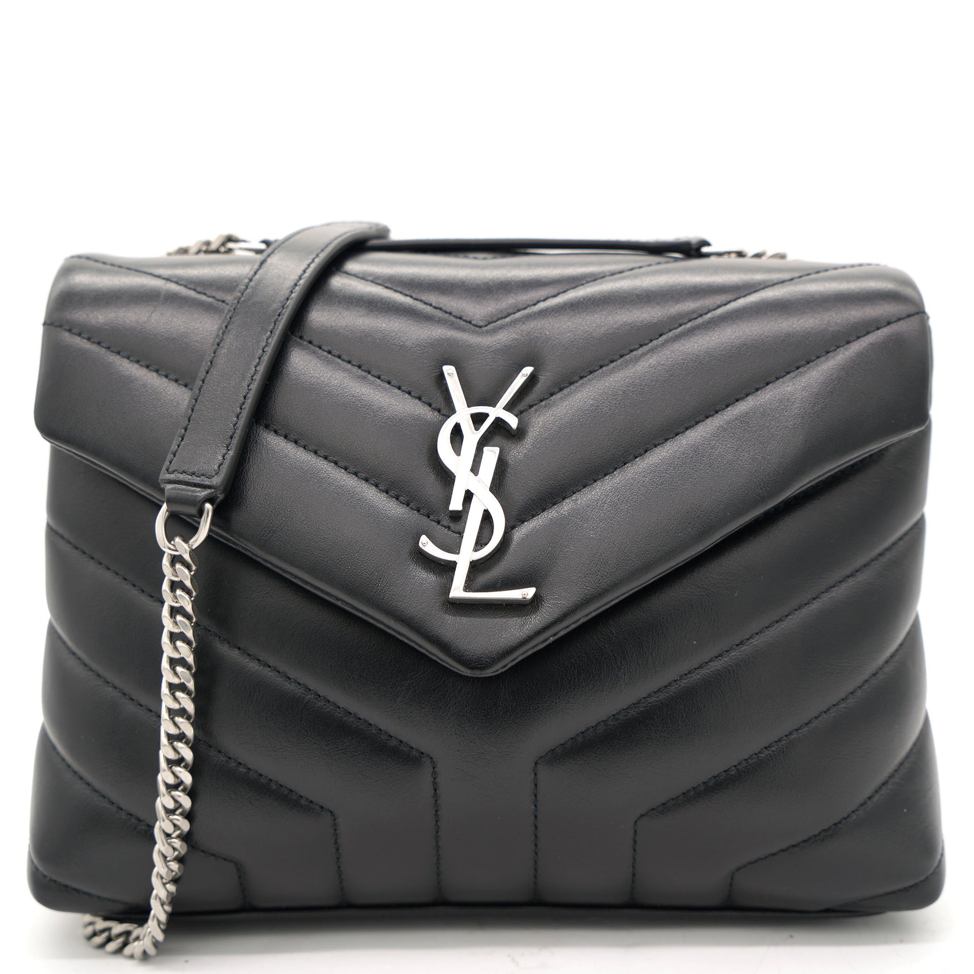 Saint Laurent Matelassé Leather Small Loulou Shoulder Bag – STYLISHTOP