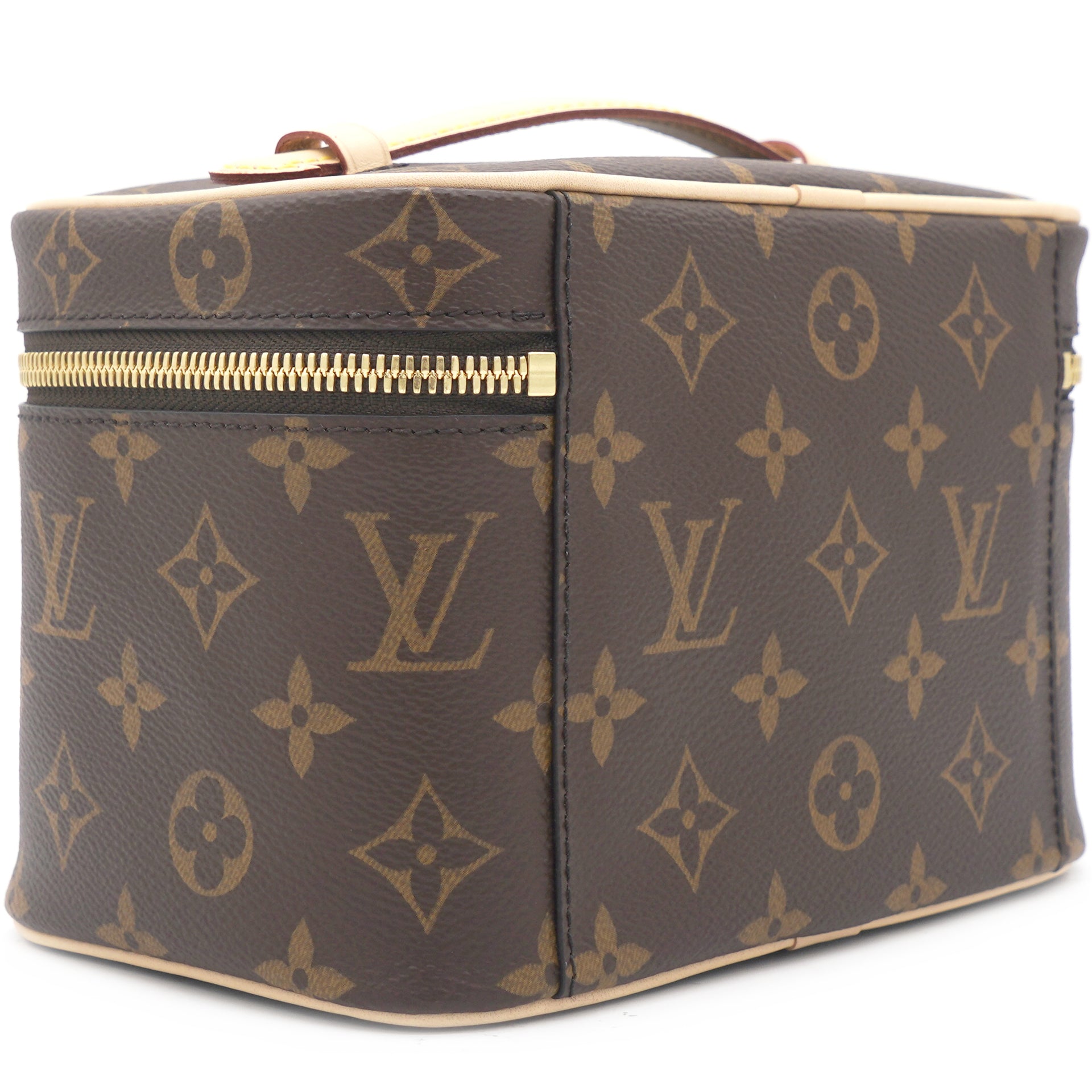 Louis Vuitton Nice Beauty Case Monogram Mini Brown in Canvas with