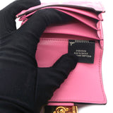 Baguette Micro Pink FF nappa leather wallet