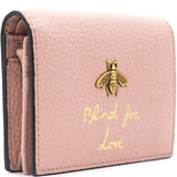 Pink Leather Animalier Wallet