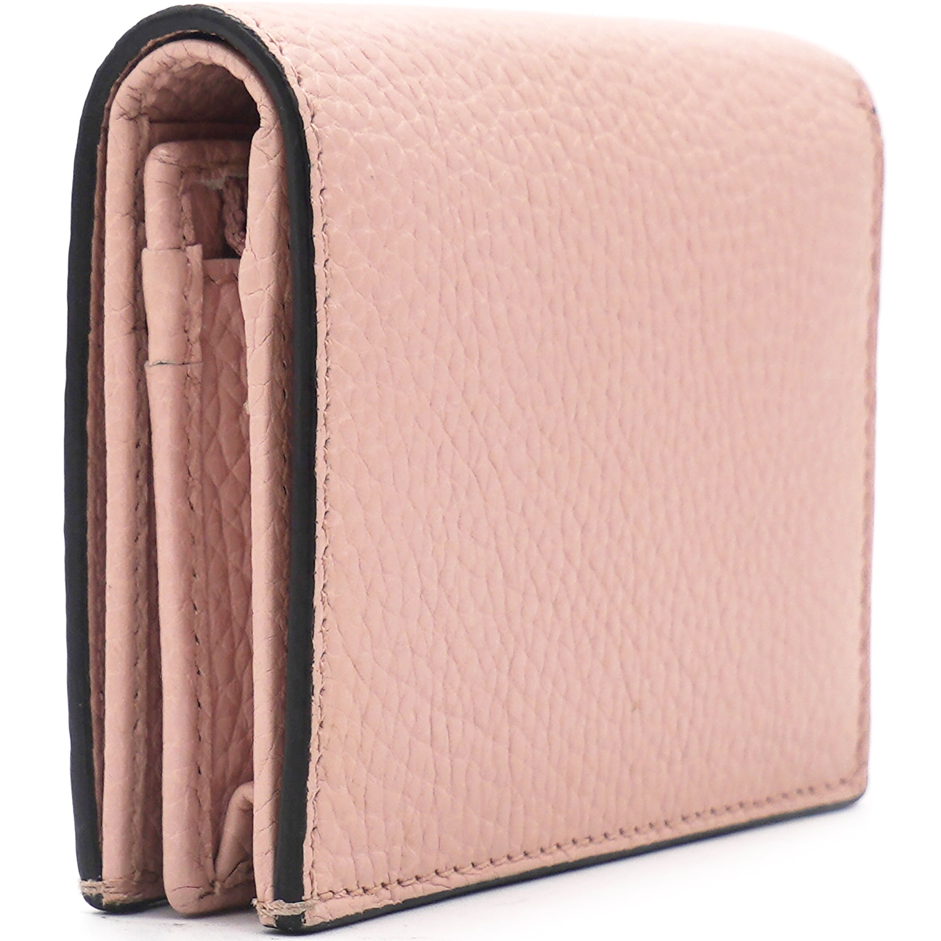 Pink Leather Animalier Wallet