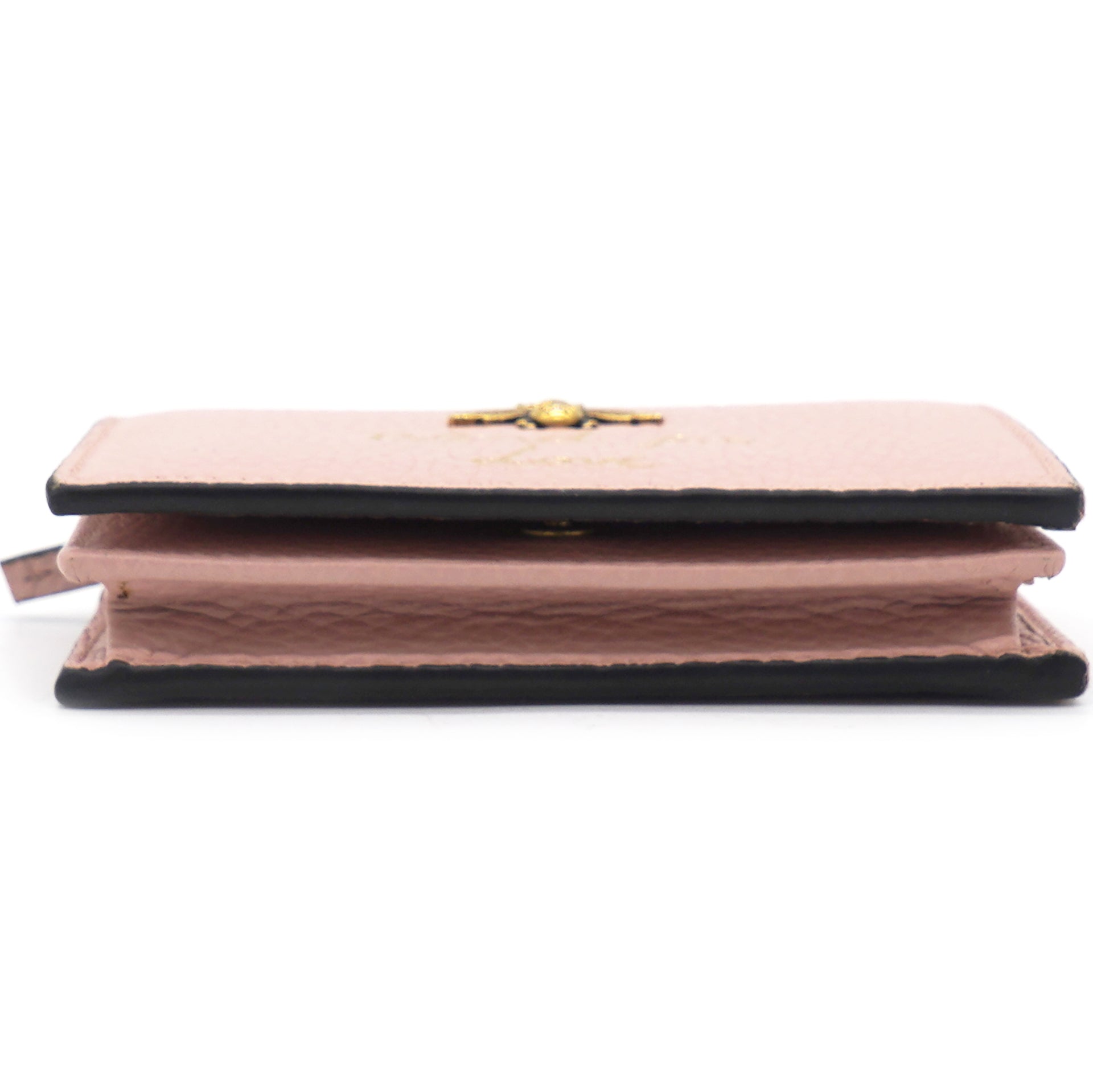 Pink Leather Animalier Wallet