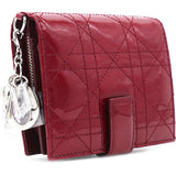 Red Patent Compact Wallet