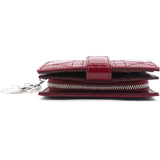 Red Patent Compact Wallet