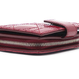 Red Patent Compact Wallet