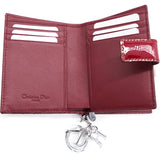 Red Patent Compact Wallet