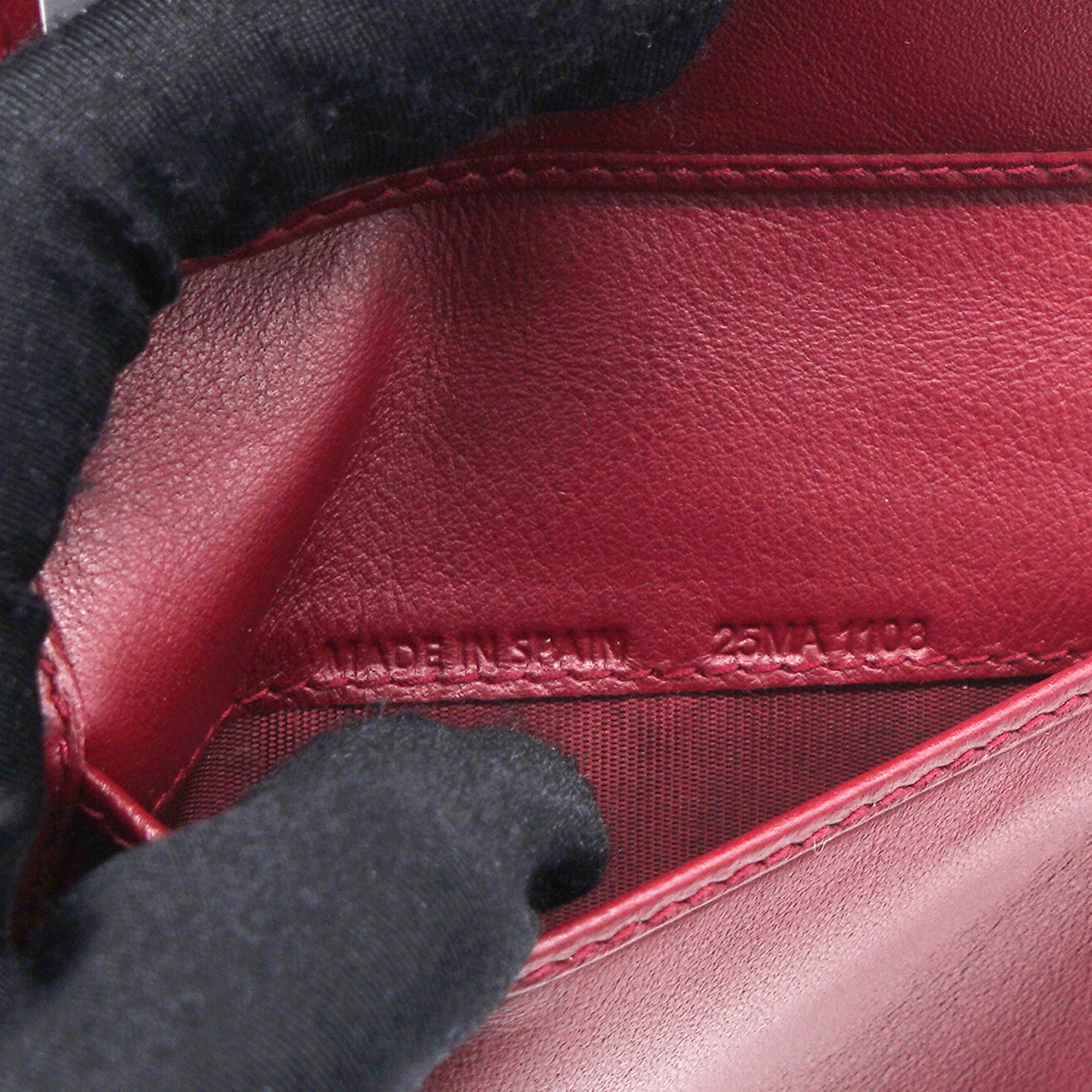 Red Patent Compact Wallet