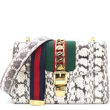 Snakeskin Small Sylvie Shoulder Bag Roccia